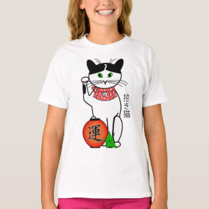 Lucky Cat met Lantern T-Shirt