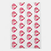 Lucky Cat met Love Theedoek (Verticaal)