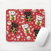 Lucky Cat Mousepad Muismat (Met muis)