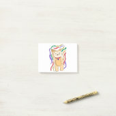 Lucky Cat Post-it® Notes (Op bureau)