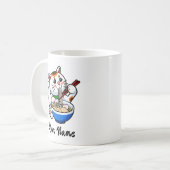 Lucky Cat Ramen - Gepersonaliseerd Koffiemok (Voorkant links)