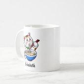 Lucky Cat Ramen - Gepersonaliseerd Koffiemok (Voorkant links)