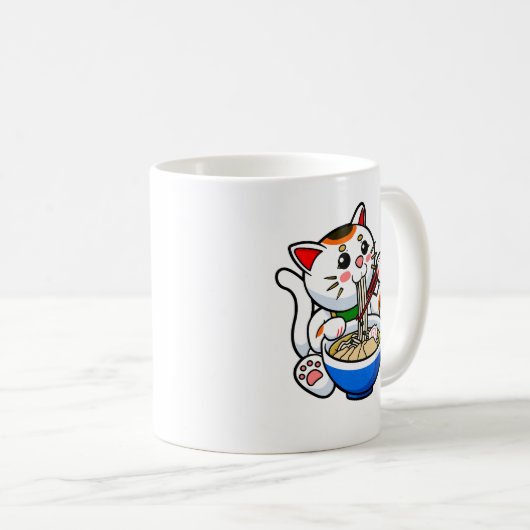 Lucky Cat Ramen Koffiemok (Voorkant rechts)
