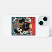 Lucky Cat Ramen Noodle Art Case-Mate iPhone Case (Achterkant (horizontaal))