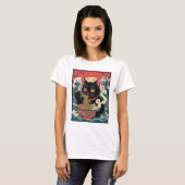 Lucky Cat Ramen Noodle Art T-shirt (Voorkant volledig)