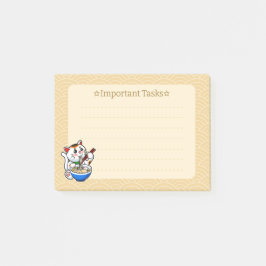 Lucky Cat Ramen Post-it® Notes