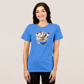Lucky Cat Ramen Tri-Blend Shirt (Voorkant volledig)