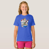 Lucky Cat Ramen Tri-Blend T-shirt (Voorkant volledig)