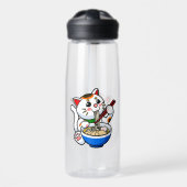 Lucky Cat Ramen Waterfles (Voorkant)