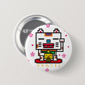 Lucky Cat Ronde Button 5,7 Cm (Voorkant /achterkant)