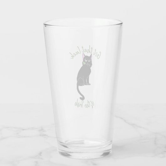 Lucky Cat Saint Patrick's Day Beer Glass Tumbler (Achterkant)