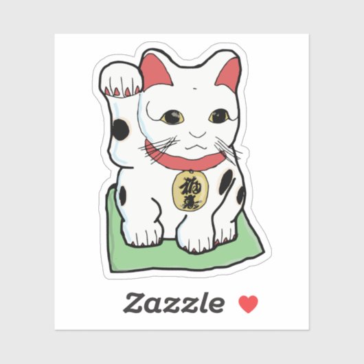 Lucky Cat Sticker (Vel)