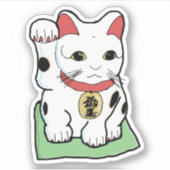 Lucky Cat Sticker (Voorkant)