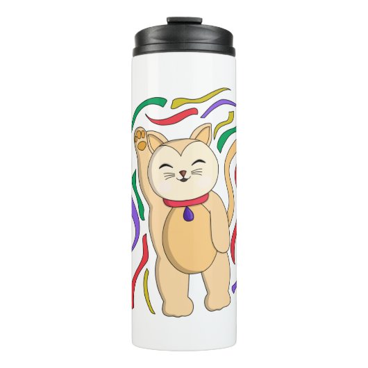 Lucky Cat Thermosbeker (Voorkant)