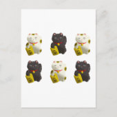 Lucky Cat Tiled Briefkaart (Voorkant)