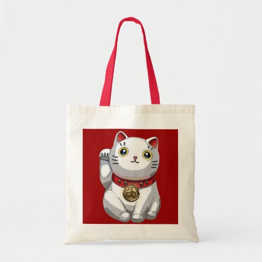 Lucky Cat Tote Bag (Voorkant)