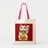 Lucky Cat Tote Bag (Voorkant)