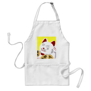 Lucky Cat Vector Standaard Schort