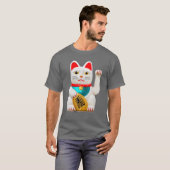 Lucky Cat Waving Arm Good Luck T-shirt (Voorkant volledig)