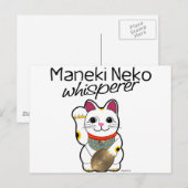 Lucky Cat Whisperer Briefkaart (Voorkant / Achterkant)