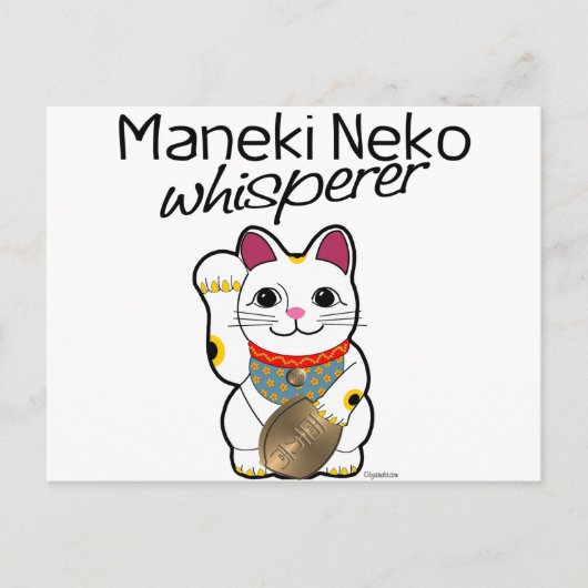 Lucky Cat Whisperer Briefkaart (Voorkant)