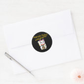 Lucky Cat Whisperer Ronde Sticker (Envelop)