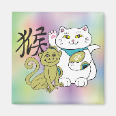 Lucky Cat Year of the Monkey Magneet (Voorkant)