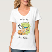 Lucky Cat Year of the Tiger T-Shirt (Voorkant)