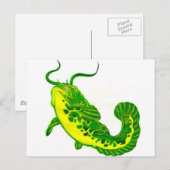 Lucky Catfish Briefkaart (Voorkant / Achterkant)