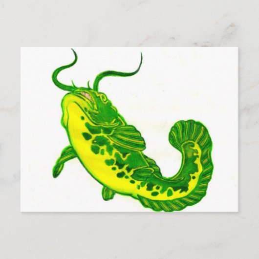 Lucky Catfish Briefkaart (Voorkant)