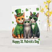 Lucky Cats For Husband Card Kaart (Gele Bloem)