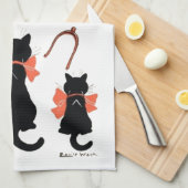 Lucky Cats, Louis Wain Theedoek (Quarter Fold)