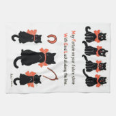 Lucky Cats, Louis Wain Theedoek (Horizontaal)