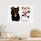 Lucky Cats Poster (Keuken)