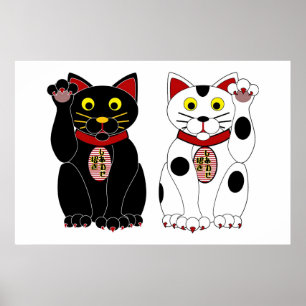 Lucky Cats Poster