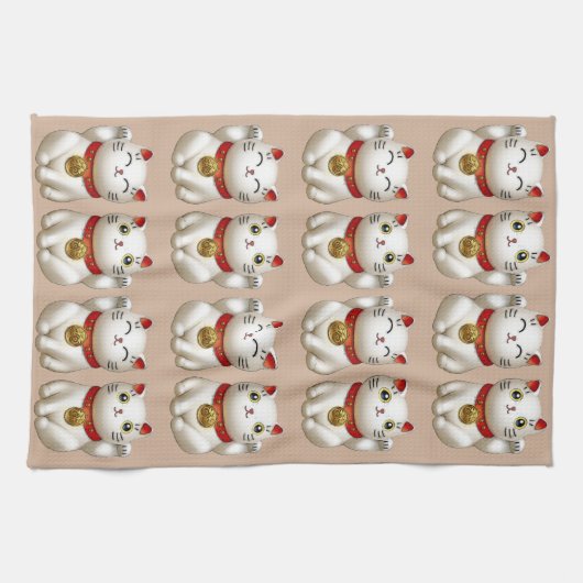 Lucky Cats Theedoek (Horizontaal)