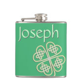 Lucky Celtic Clover Liquor Flask Heupfles (Voorkant)
