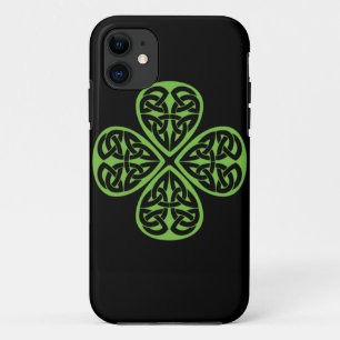 Lucky Celtic Design 4 leaf shamrock iphone4 iPhone 11 Hoesje