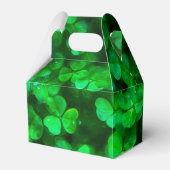 Lucky Celtic Irish Green Shamrocks Bedankdoosjes (Voorkant Zijde)