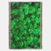 Lucky Celtic Irish Green Shamrocks Deken (Voorkant Verticaal)
