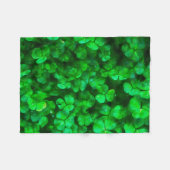 Lucky Celtic Irish Green Shamrocks Fleece Deken (Voorkant (Horizontaal))