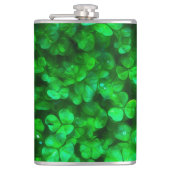 Lucky Celtic Irish Green Shamrocks Heupfles (Voorkant)