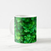 Lucky Celtic Irish Green Shamrocks Koffiemok (Voorkant links)