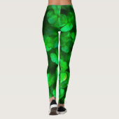 Lucky Celtic Irish Green Shamrocks Leggings (Achterkant)