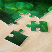 Lucky Celtic Irish Green Shamrocks Legpuzzel (Zijkant)