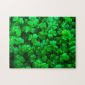 Lucky Celtic Irish Green Shamrocks Legpuzzel (Horizontaal)