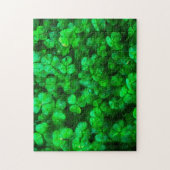 Lucky Celtic Irish Green Shamrocks Legpuzzel (Verticaal)