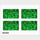 Lucky Celtic Irish Green Shamrocks Rechthoekige Sticker (Vel)