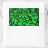 Lucky Celtic Irish Green Shamrocks Rechthoekige Sticker (Tas)