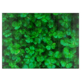 Lucky Celtic Irish Green Shamrocks Snijplank (Voorkant)
